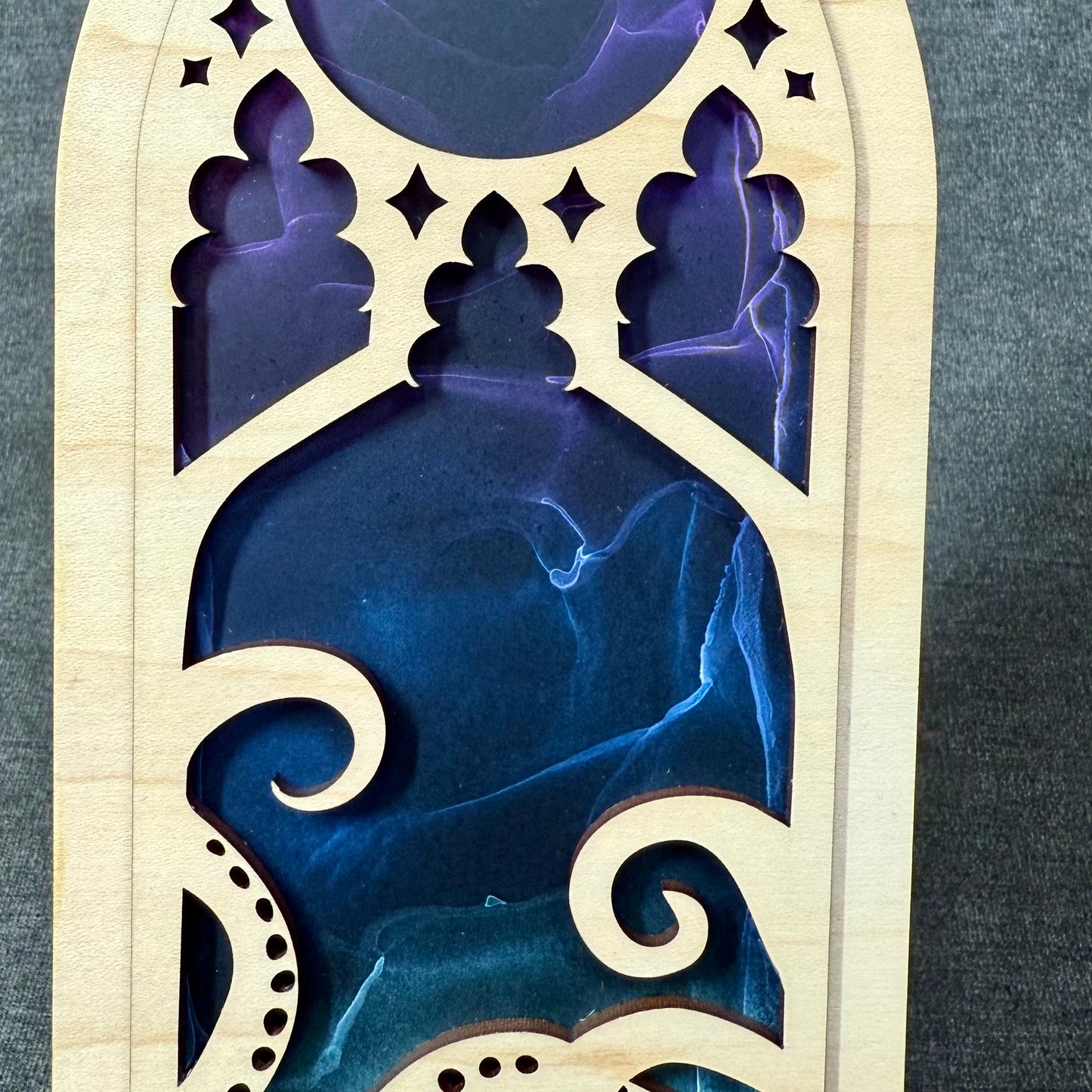 Layered Eldritch Cathedral Art- Maple and Illusion