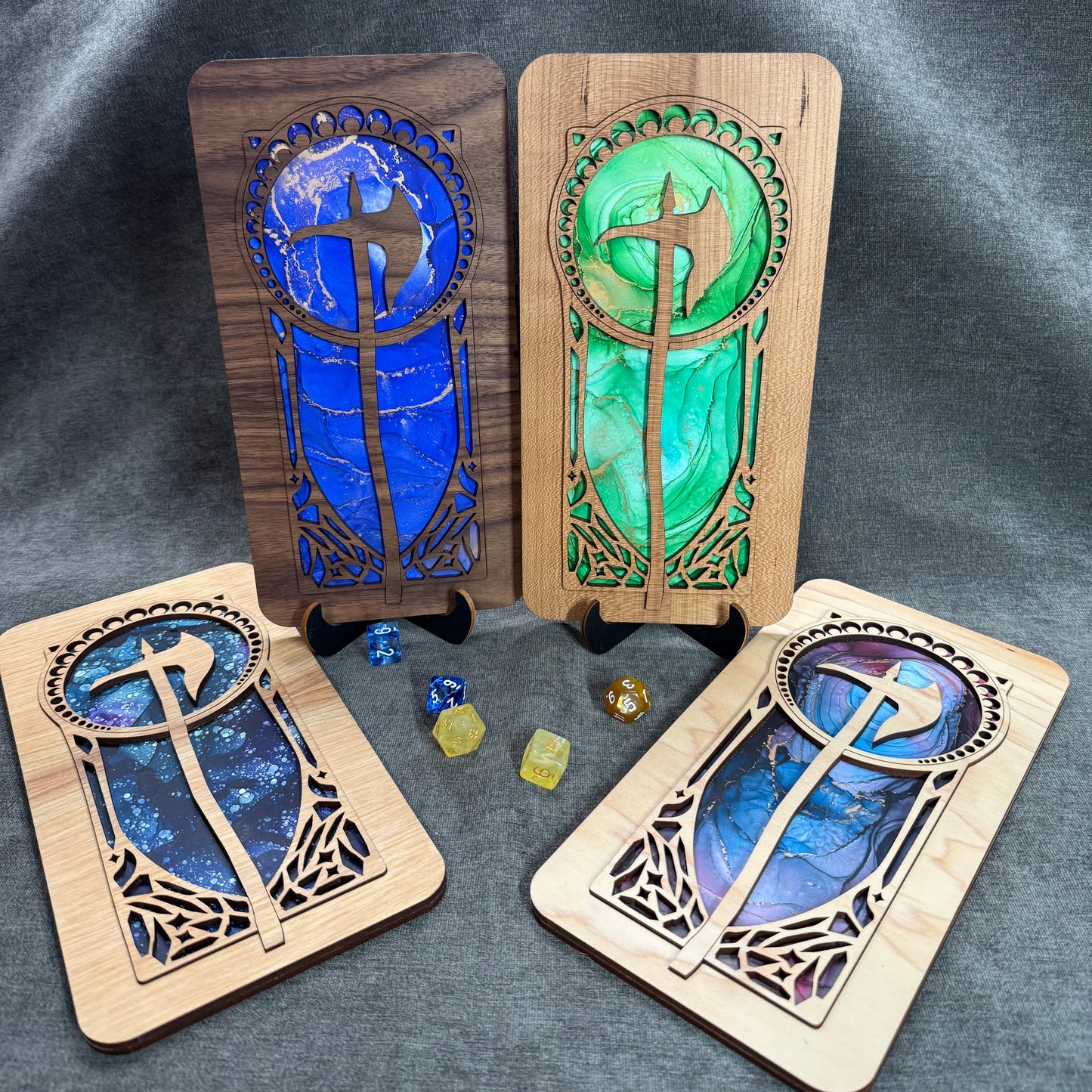 Layered Mountain Axe Art Collection