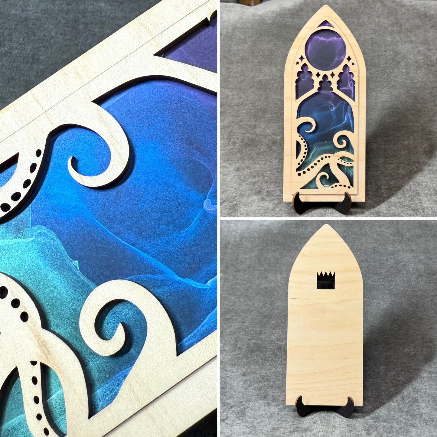 Layered Eldritch Cathedral Art- Maple and Illusion