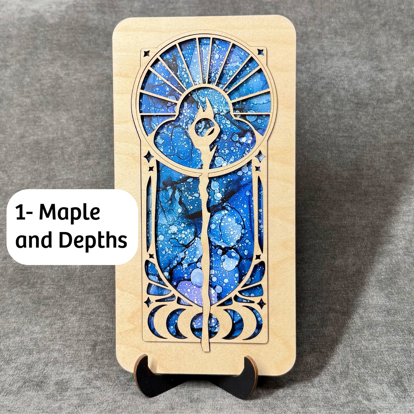 Layered Celestial Staff Art Collection