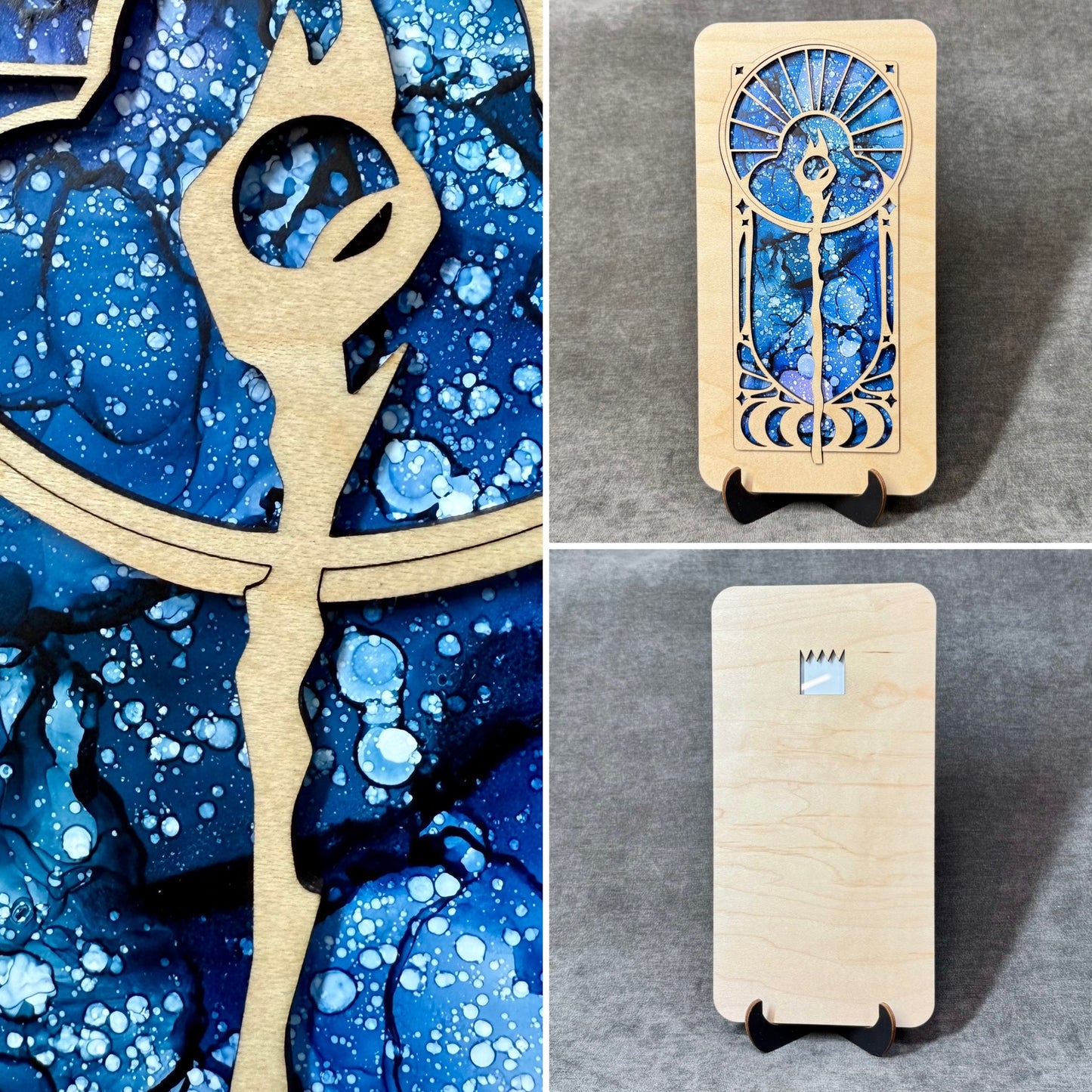 Layered Celestial Staff Art Collection