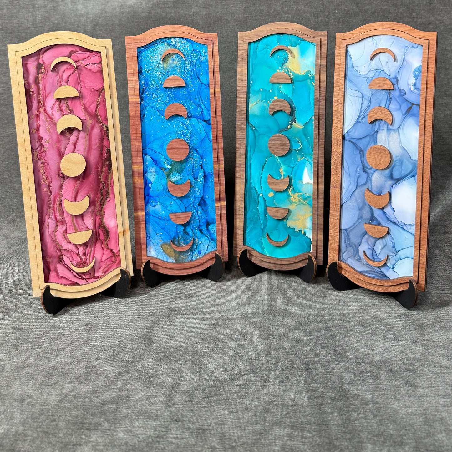 Layered Moon Phases Art Collection