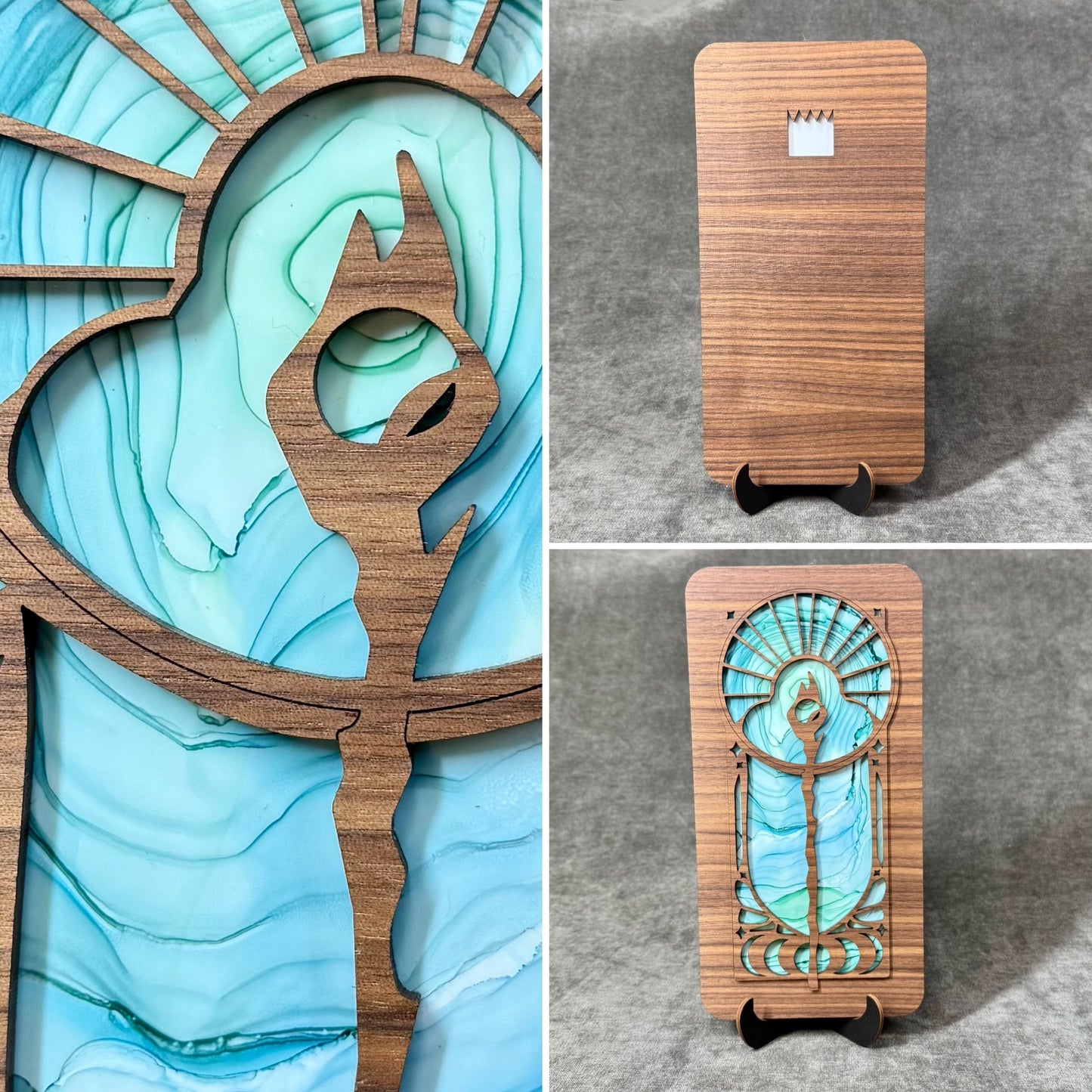 Layered Celestial Staff Art Collection