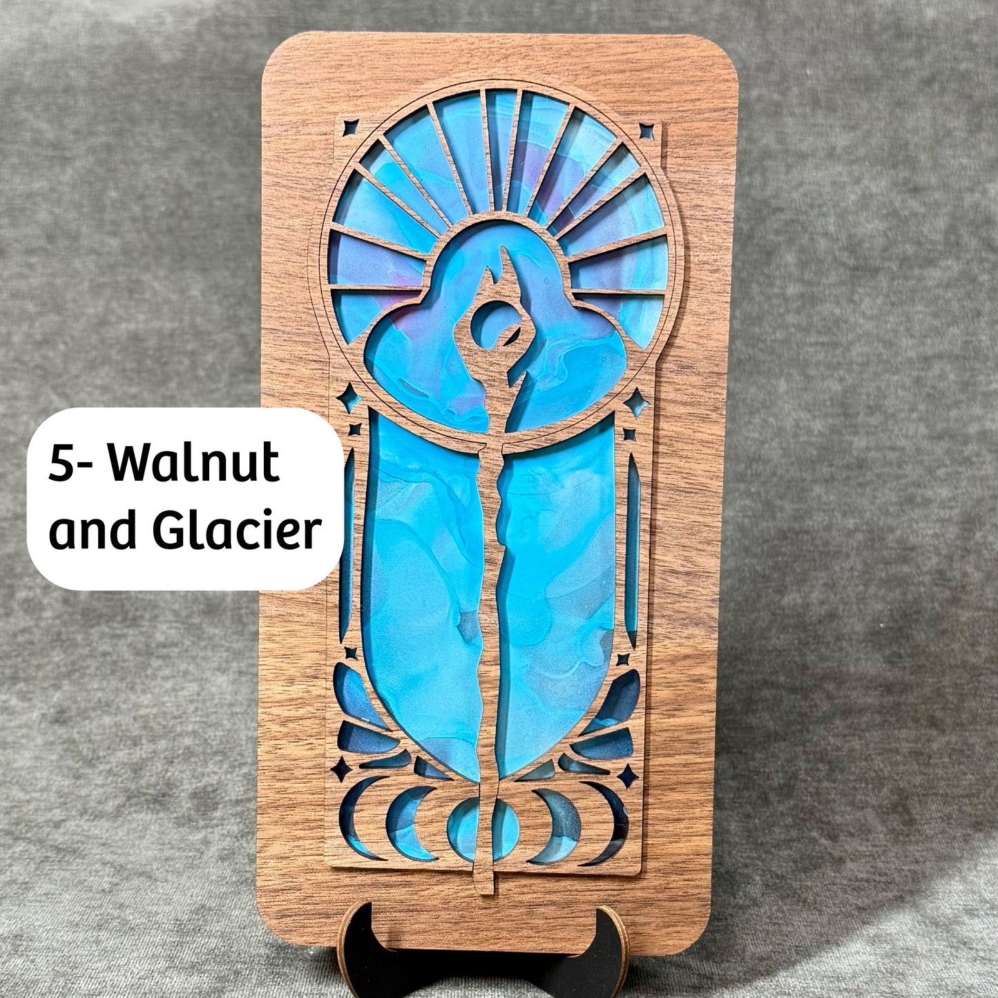 Layered Celestial Staff Art Collection