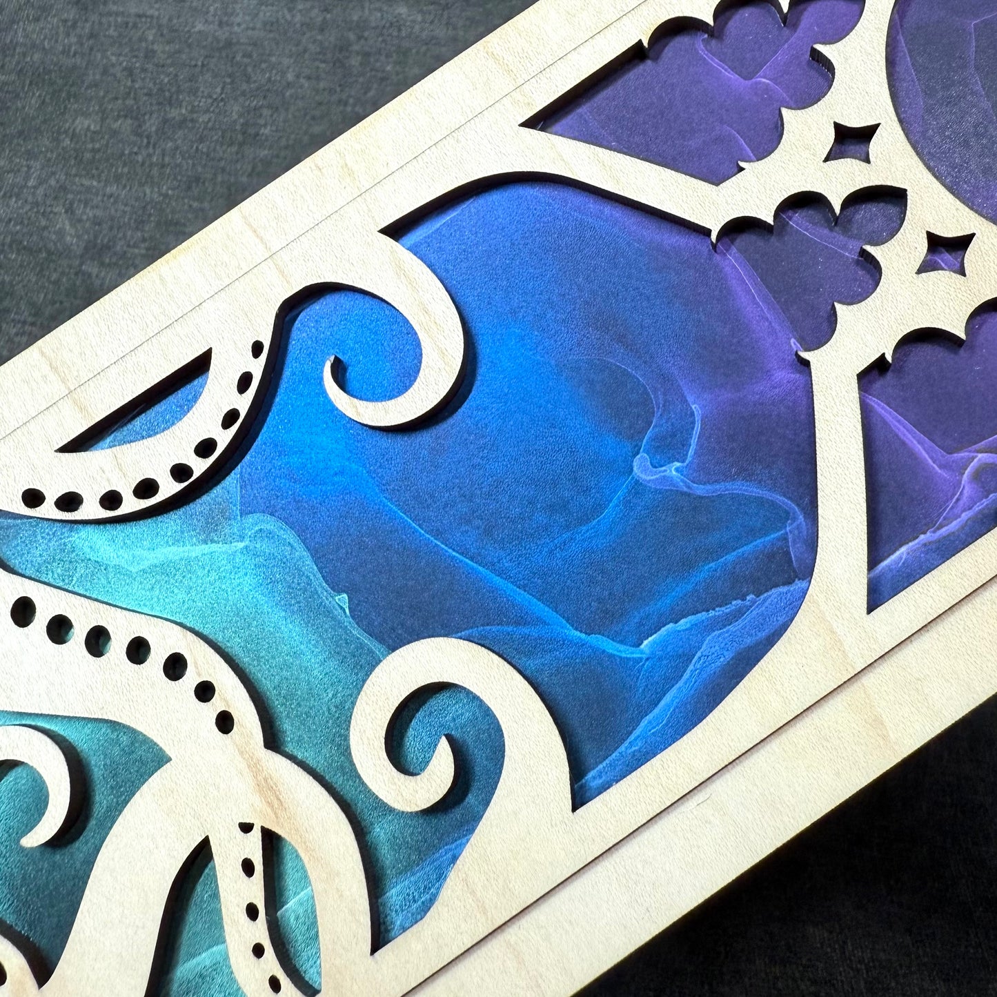 Layered Eldritch Cathedral Art- Maple and Illusion