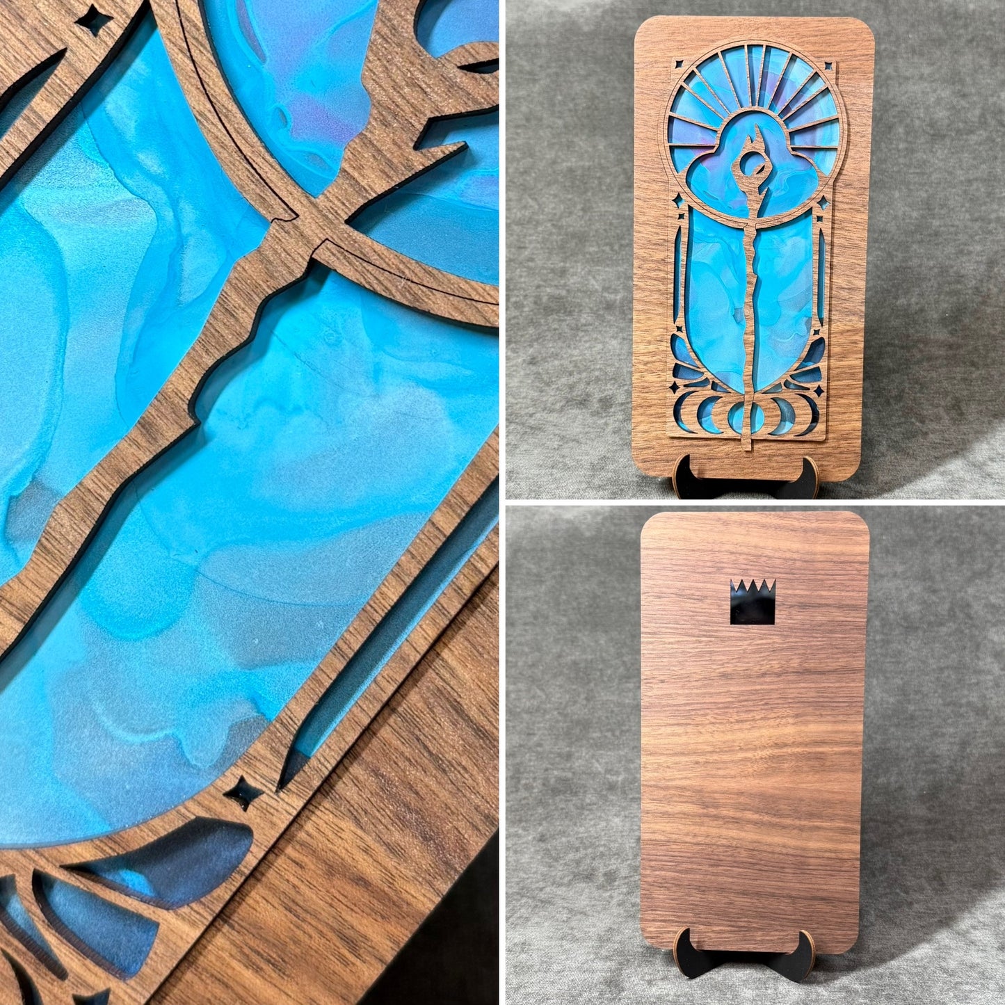 Layered Celestial Staff Art Collection
