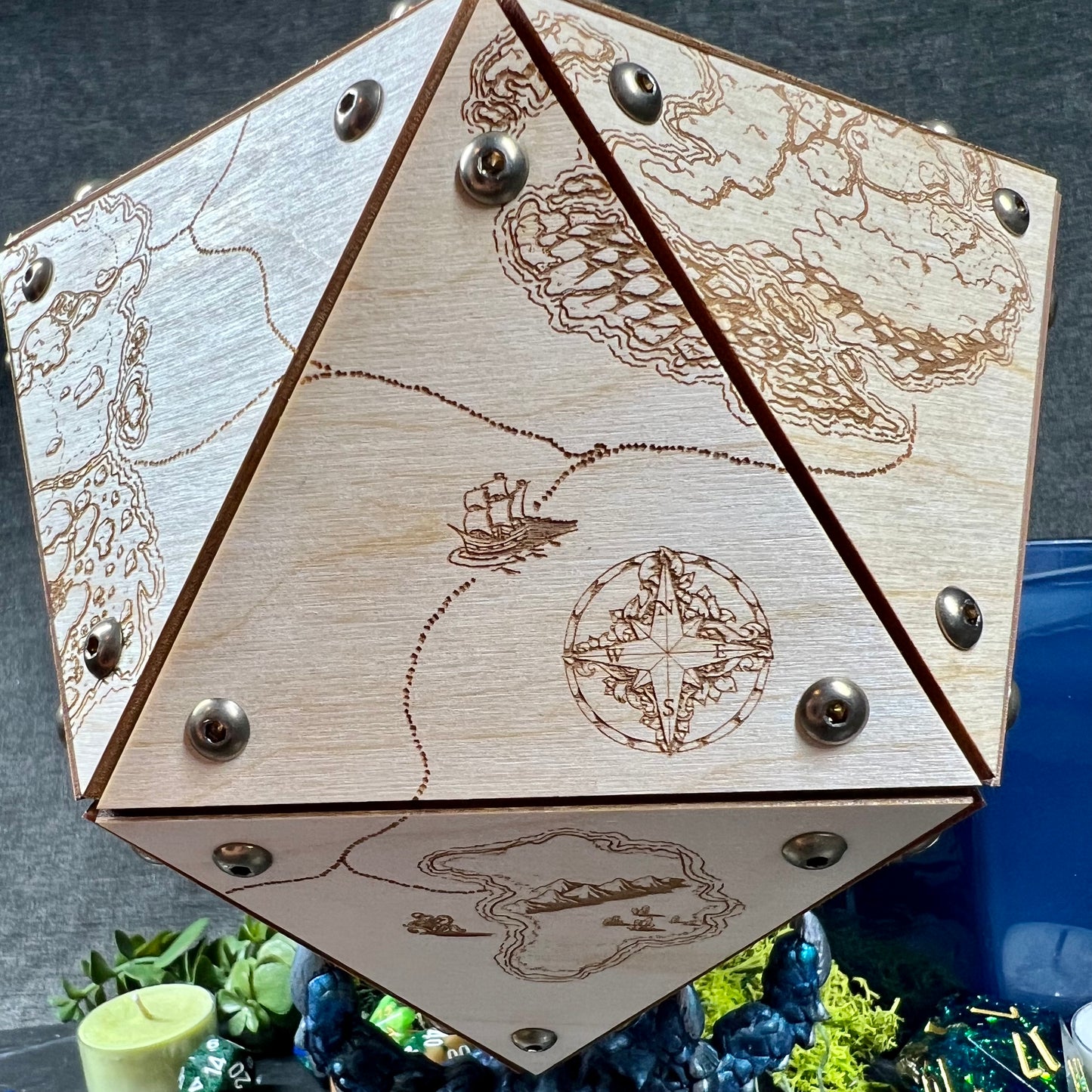 The Cartographer’s Giant D20 Storage Box