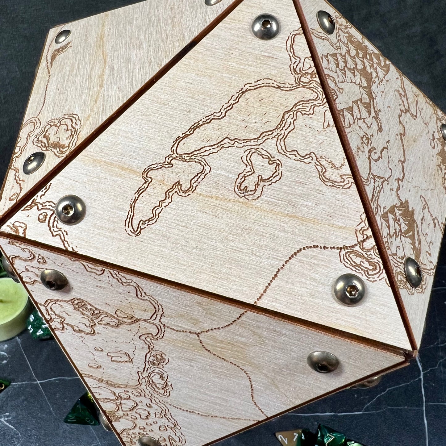 The Cartographer’s Giant D20 Storage Box