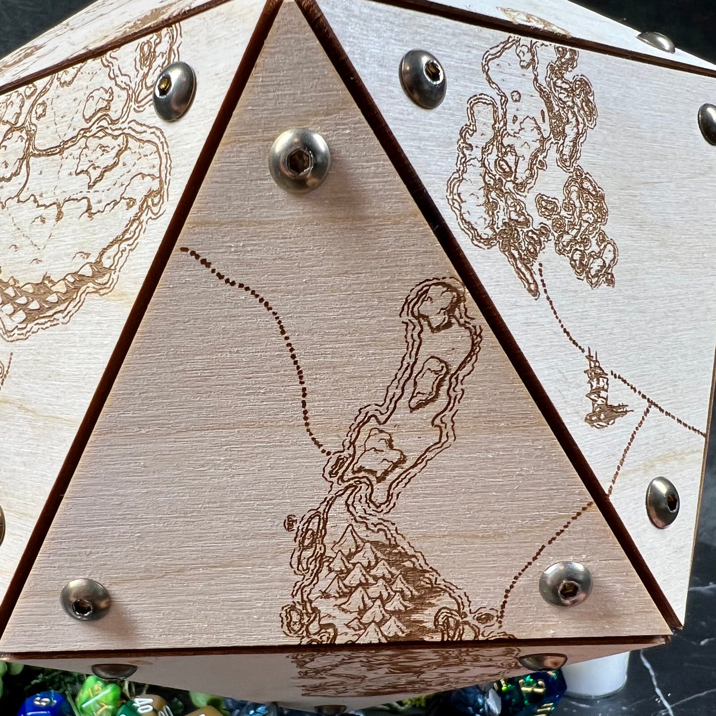 The Cartographer’s Giant D20 Storage Box