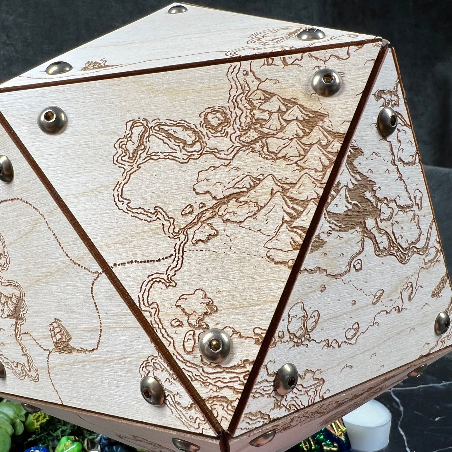 The Cartographer’s Giant D20 Storage Box