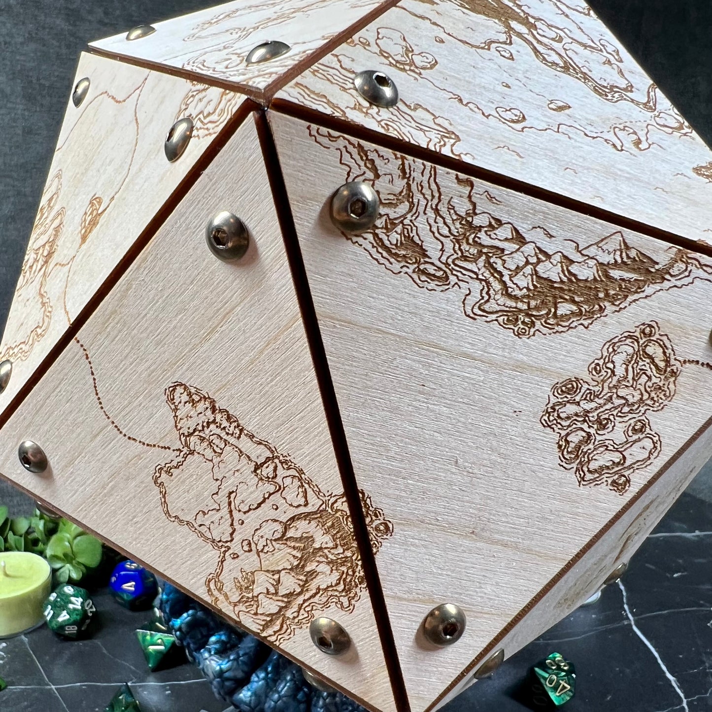 The Cartographer’s Giant D20 Storage Box