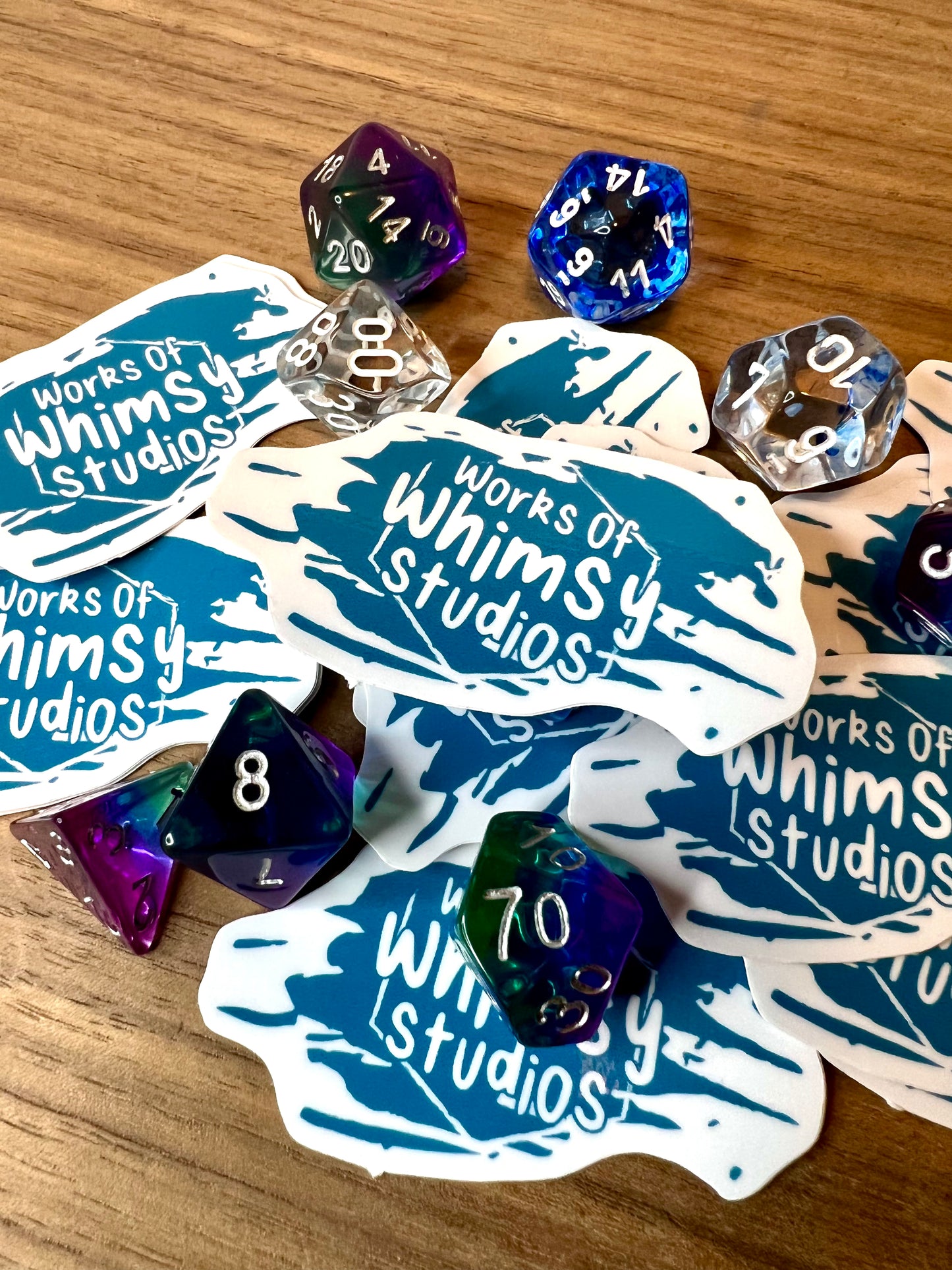Works of Whimsy Studio Logo Stickers