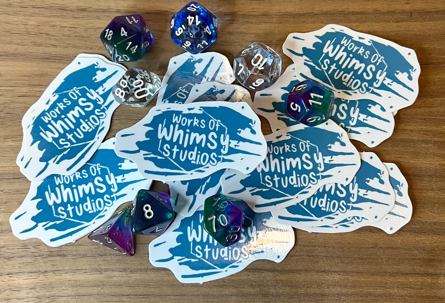 Works of Whimsy Studio Logo Stickers