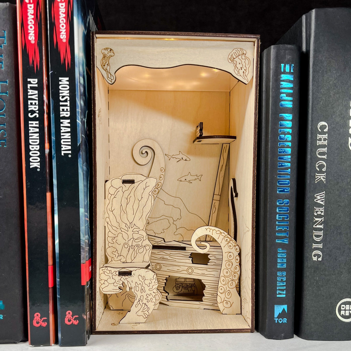 Detective Agency Book Nook Miniature Dollhouse - CraftDIYKit