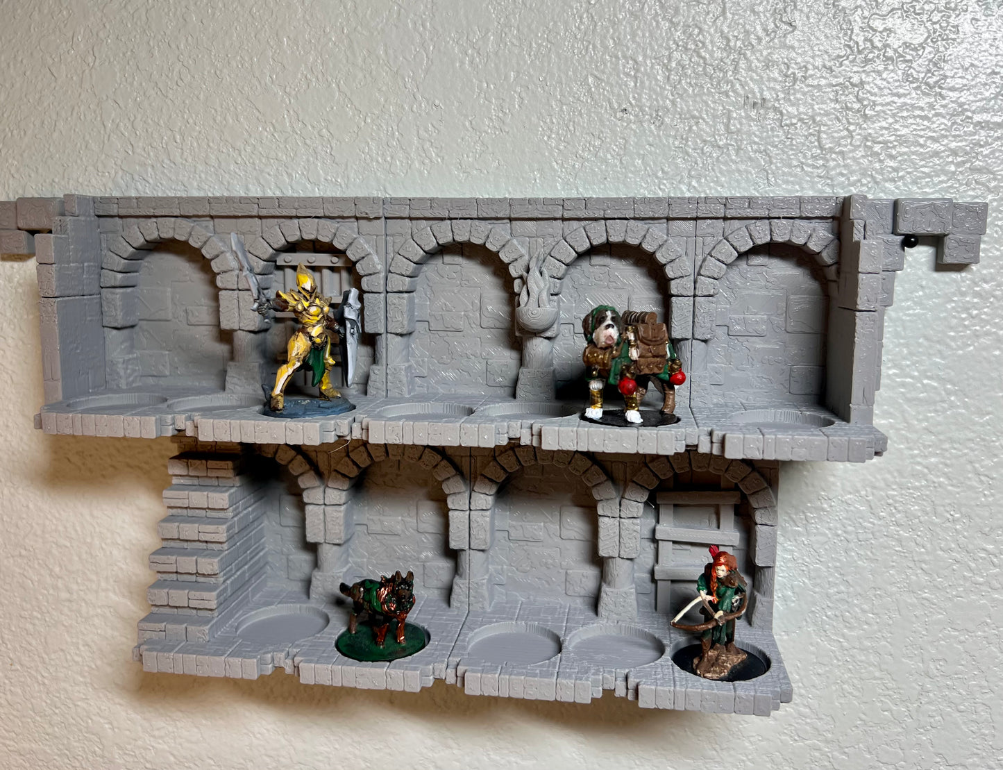 Wallhalla Dungeon: Miniature Display Shelves