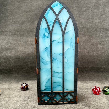 Painted Bookshelf Window Inserts