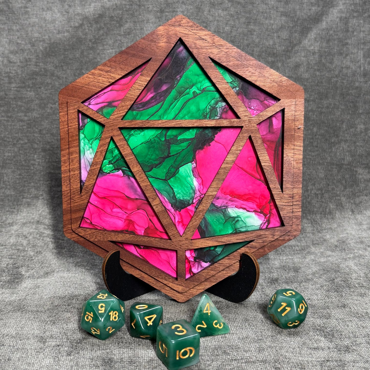 Layered D20 Art Collection