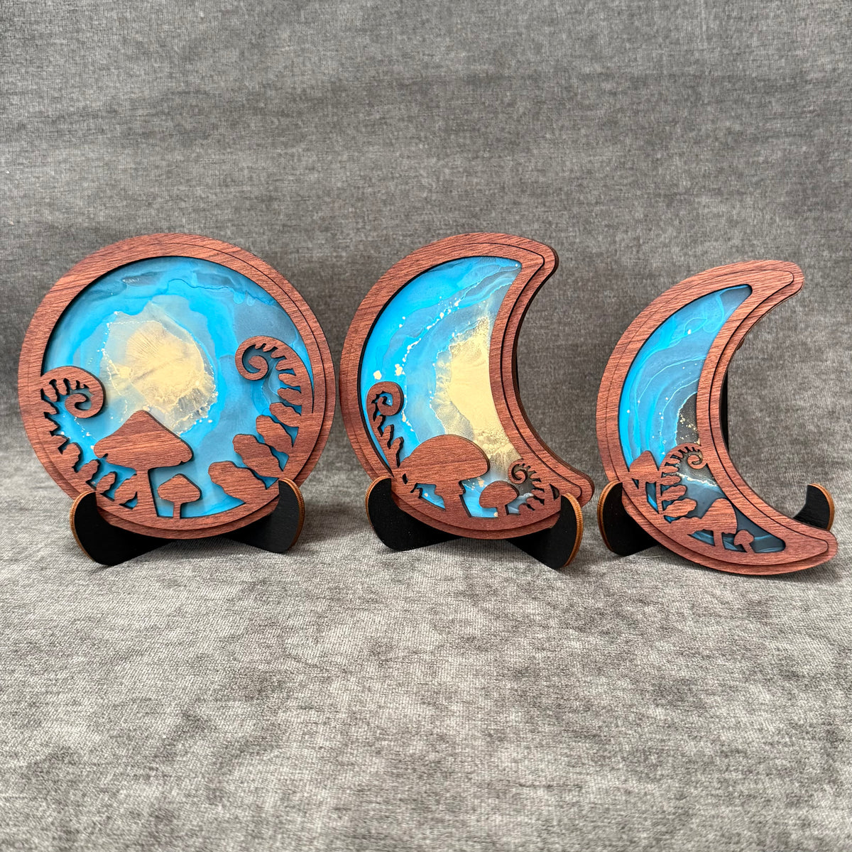 Layered Forest Moons Art Collection
