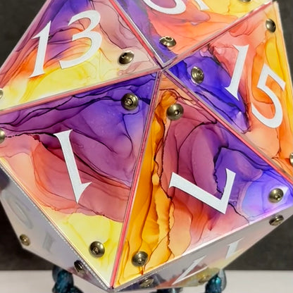 Dawn: A Handpainted D20 Driftglobe Lamp