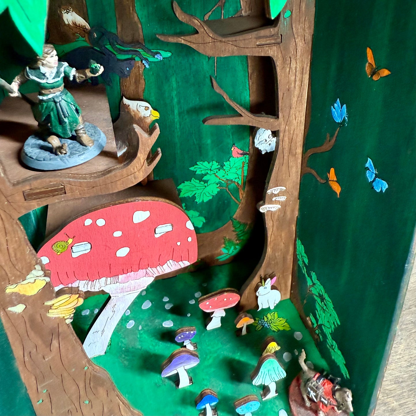 Painted Grove Book Nook and Miniature Display