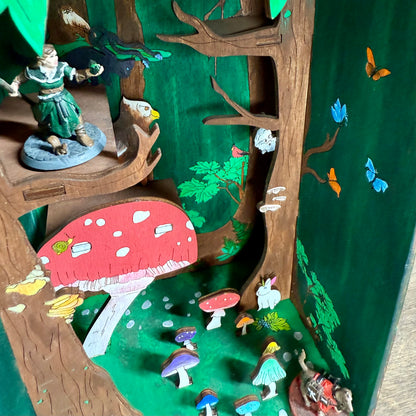 Painted Grove Book Nook and Miniature Display