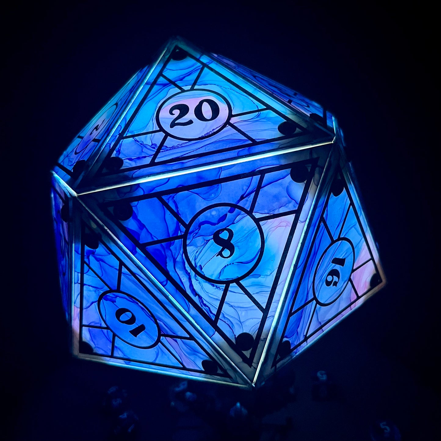 Feywild: A Handpainted D20 Driftglobe Lamp