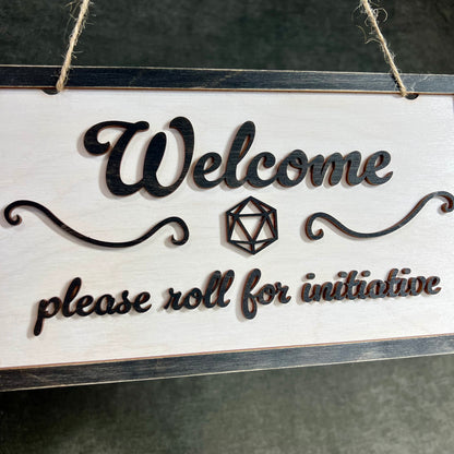 Welcome initiative sign