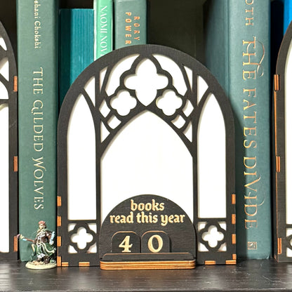Bookshelf Window Reading Tracker