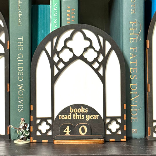 Bookshelf Window Reading Tracker