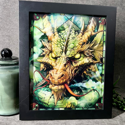 Acrylic art print with illuminated frame