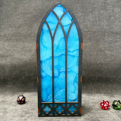 Painted Bookshelf Window Inserts