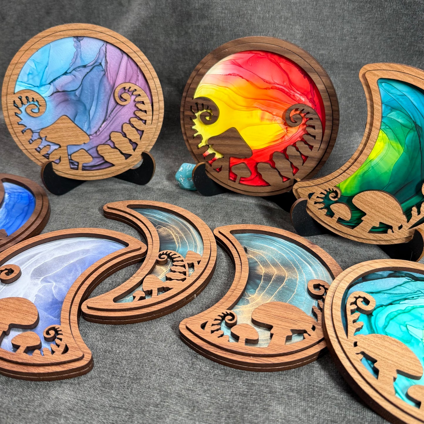 Layered Forest Moons Art Collection