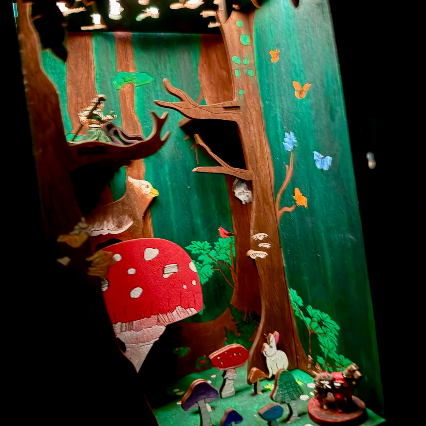Painted Grove Book Nook and Miniature Display