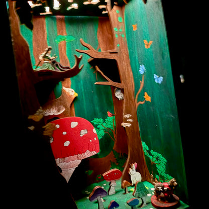 Painted Grove Book Nook and Miniature Display