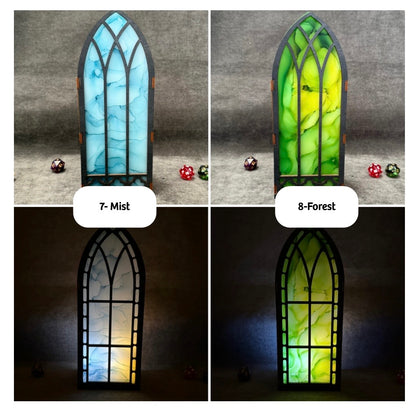 Painted Bookshelf Window Inserts