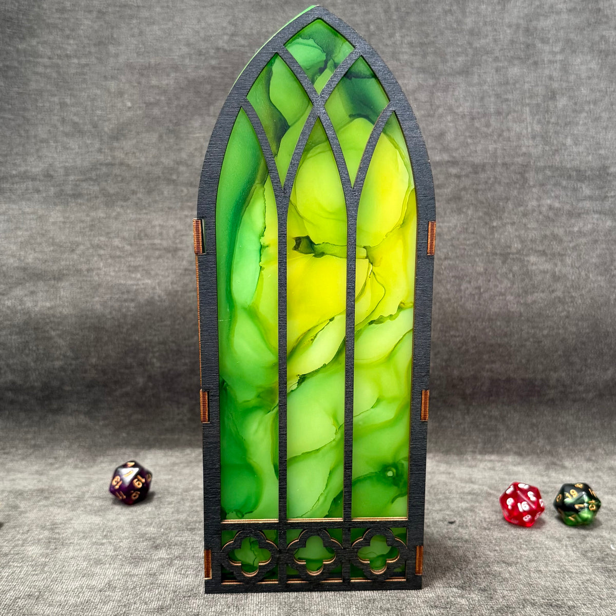 Painted Bookshelf Window Inserts