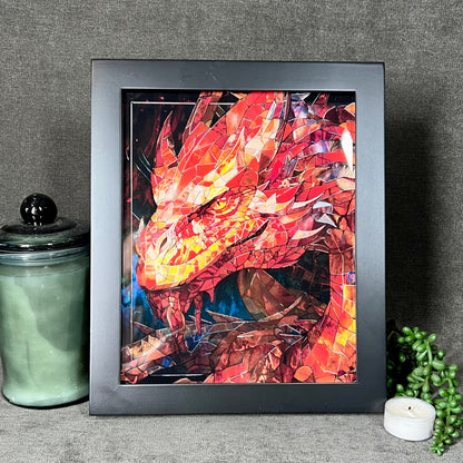 Acrylic art print with illuminated frame