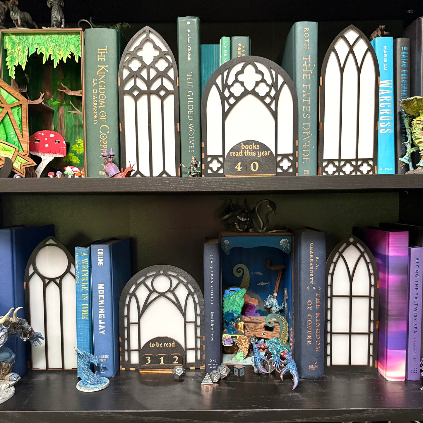 Bookshelf Window Reading Tracker