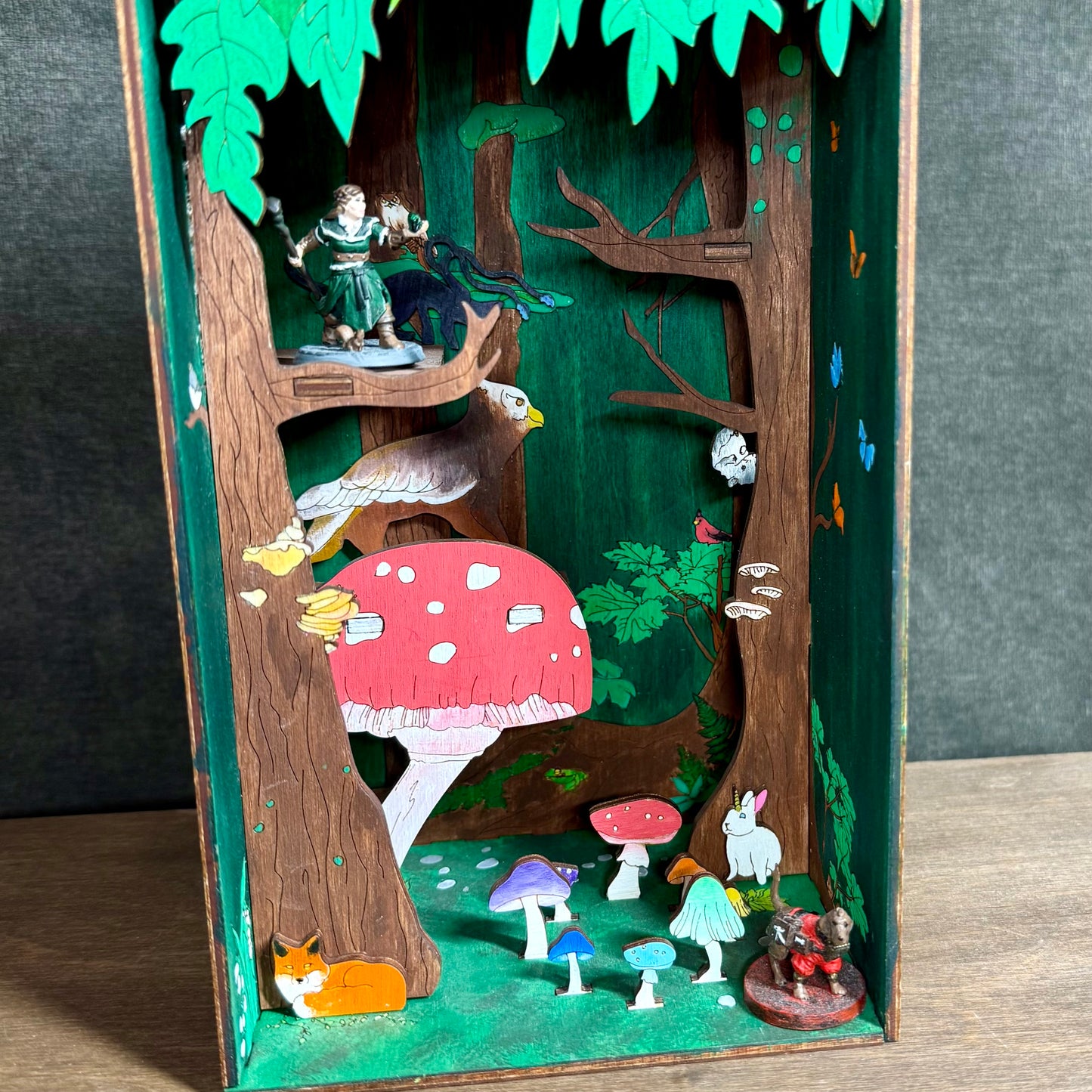 Painted Grove Book Nook and Miniature Display