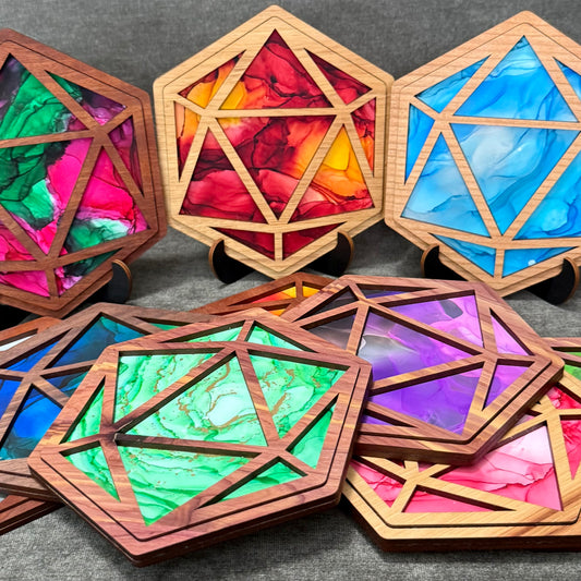 Layered D20 Art Collection