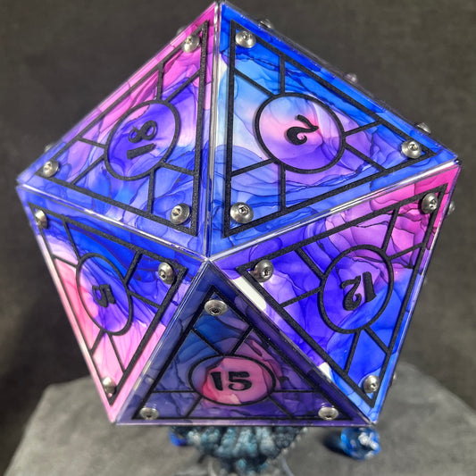 Feywild: A Handpainted D20 Driftglobe Lamp