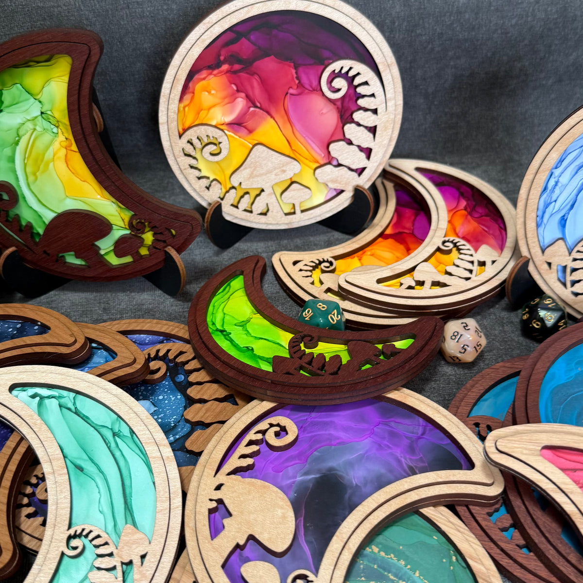 Layered Forest Moons Art Collection