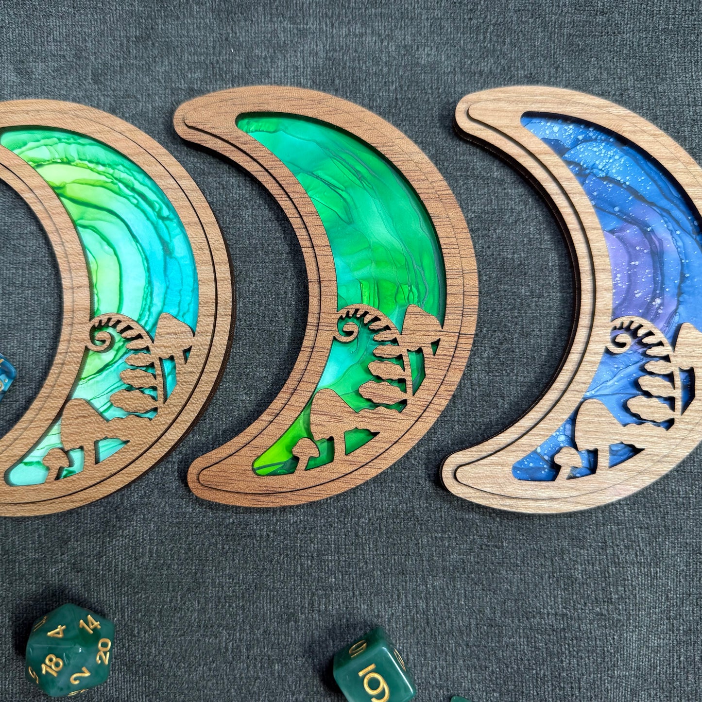 Layered Forest Moons Art Collection