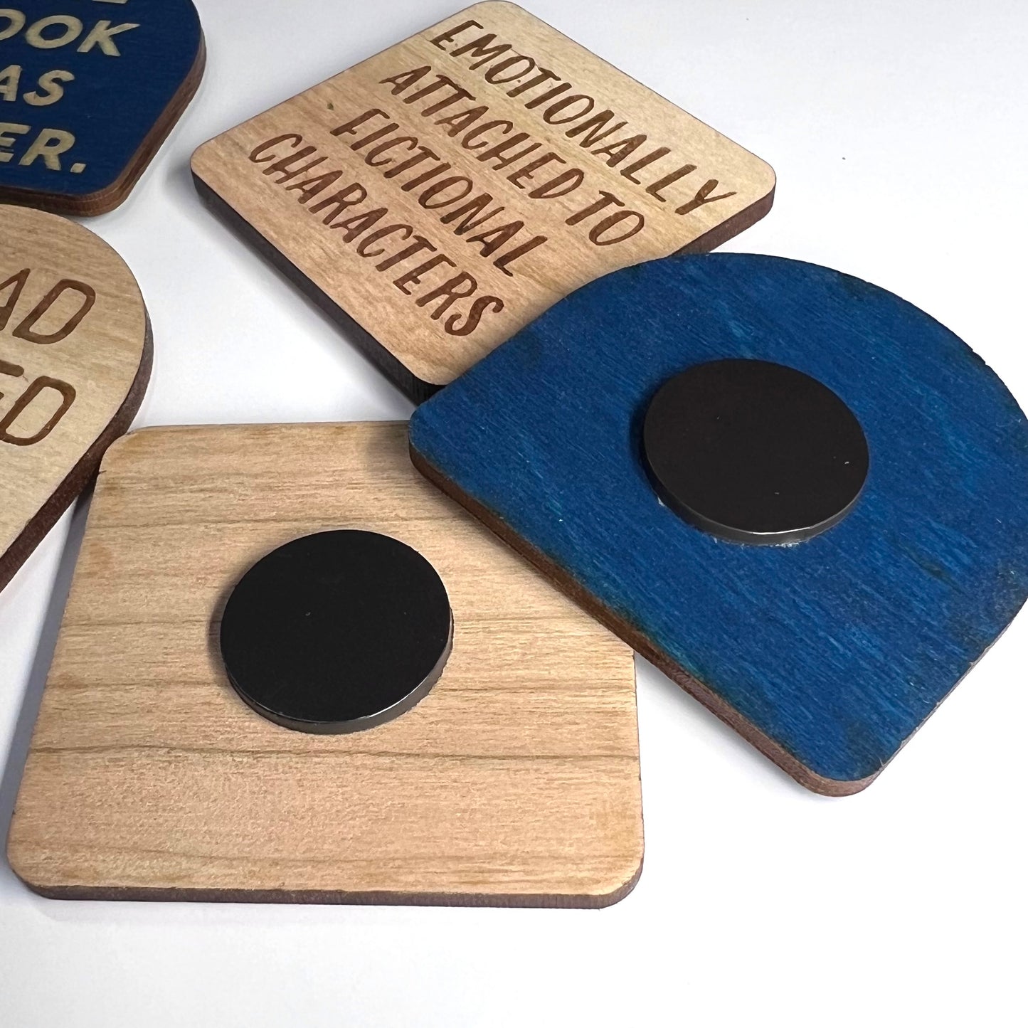 Bookish Wooden Magnets