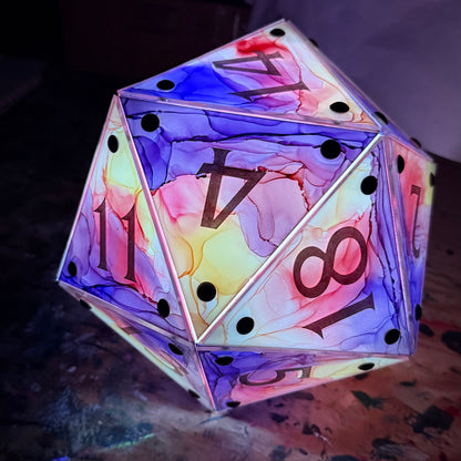 Dawn: A Handpainted D20 Driftglobe Lamp