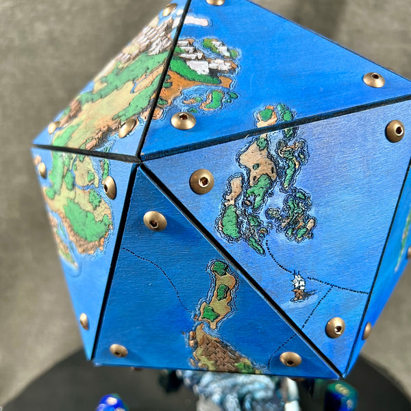 Painted Cartographer’s Giant D20 Storage Box