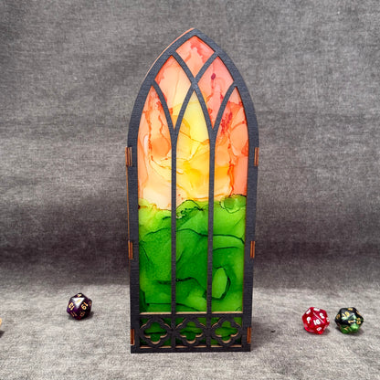 Painted Bookshelf Window Inserts