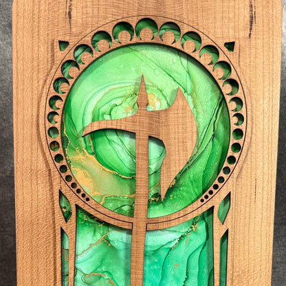 Layered Mountain Axe Art Collection