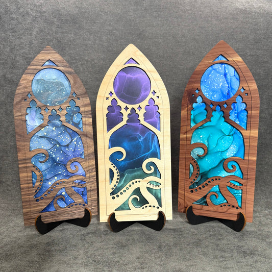 Layered Eldritch Cathedral Art Collection