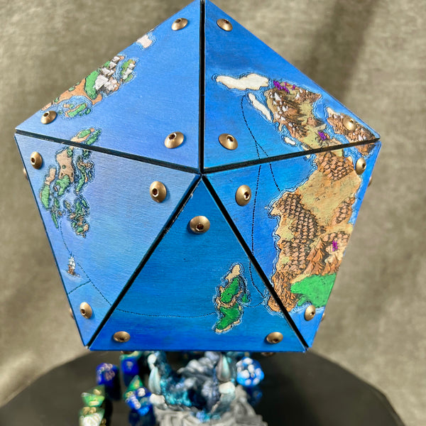 Painted Cartographer’s Giant D20 Storage Box
